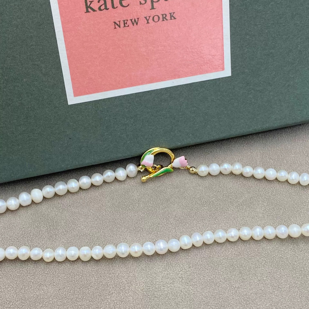 kate spade Tulip Clasp Pearl Necklace - Picture 2 of 6